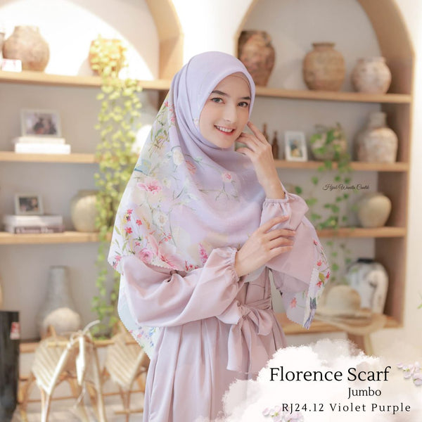 [ BUY 3 GET 1 FREE HIJAB ] Florence Scarf Jumbo - RJ24.12 Violet Purple