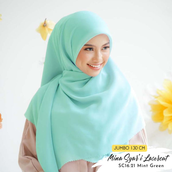 Mina Syari Lasercut - SC16.21 Mint Green