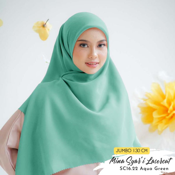 Mina Syari Lasercut - SC16.22 Aqua Green