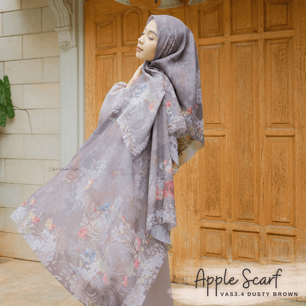 [ BUY 3 GET 1 FREE HIJAB ] Apple Scarf - VAS3.4 Dusty Brown