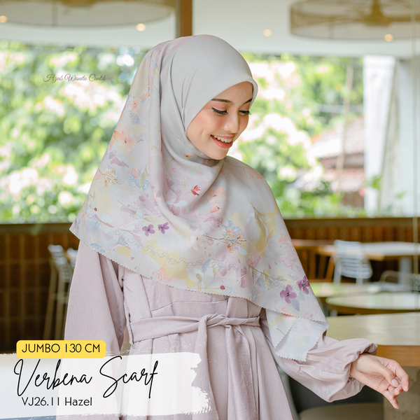 [ BUY 3 GET 1 FREE HIJAB ] Verbena Scarf JUMBO - VJ26.11 Hazel