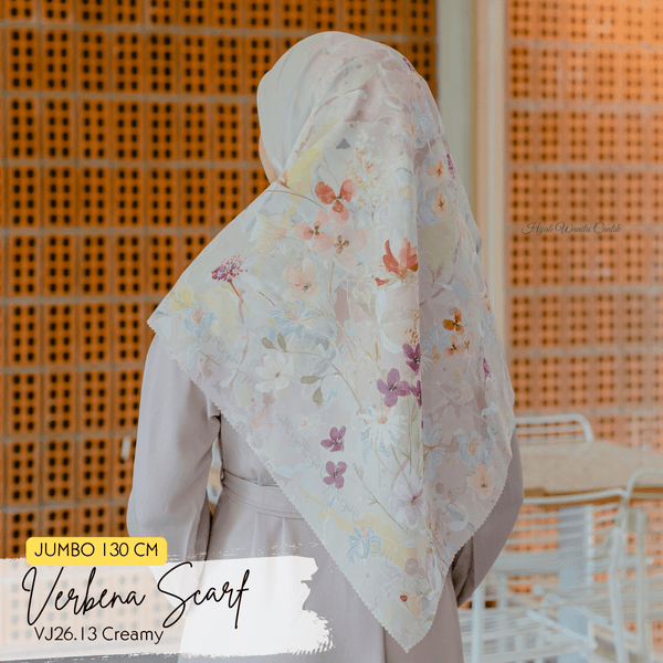 [ BUY 3 GET 1 FREE HIJAB ] Verbena Scarf JUMBO - VJ26.13 Creamy