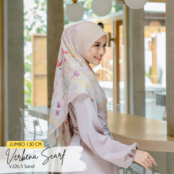 [ BUY 3 GET 1 FREE HIJAB ] Verbena Scarf JUMBO - VJ26.5 Sand