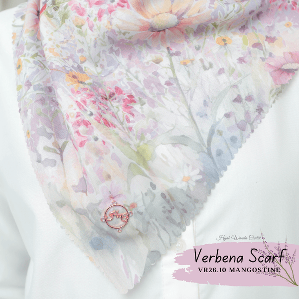 [ BUY 3 GET 1 FREE HIJAB ] Verbena Scarf - VR26.10 Mangostine