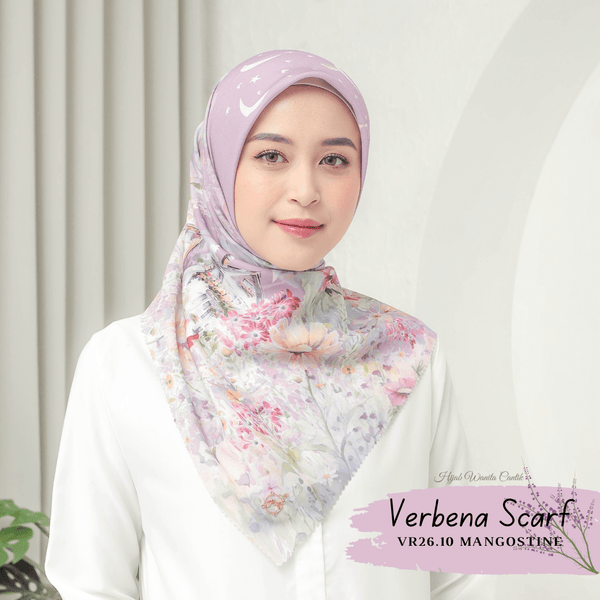 [ BUY 3 GET 1 FREE HIJAB ] Verbena Scarf - VR26.10 Mangostine