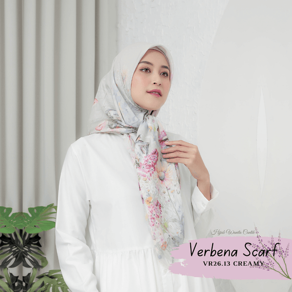 [ BUY 3 GET 1 FREE HIJAB ] Verbena Scarf - VR26.13 Creamy