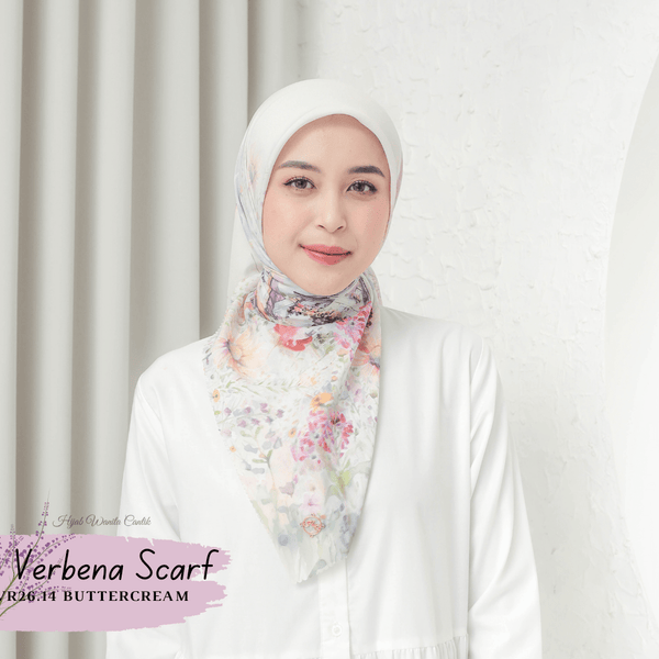 [ BUY 3 GET 1 FREE HIJAB ] Verbena Scarf - VR26.14 Buttercream