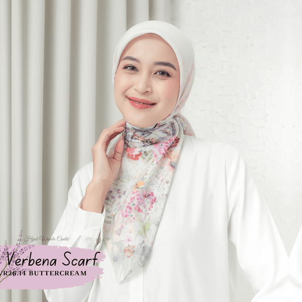 [ BUY 3 GET 1 FREE HIJAB ] Verbena Scarf - VR26.14 Buttercream