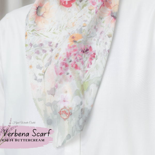 [ BUY 3 GET 1 FREE HIJAB ] Verbena Scarf - VR26.14 Buttercream