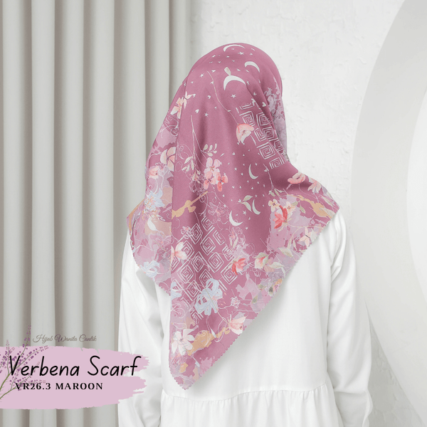 [ BUY 3 GET 1 FREE HIJAB ] Verbena Scarf - VR26.3 Maroon