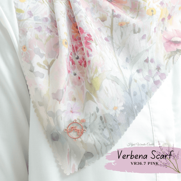 [ BUY 3 GET 1 FREE HIJAB ] Verbena Scarf - VR26.7 Pink