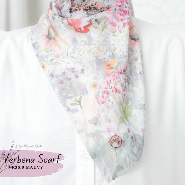 [ BUY 3 GET 1 FREE HIJAB ] Verbena Scarf - VR26.9 Mauvy