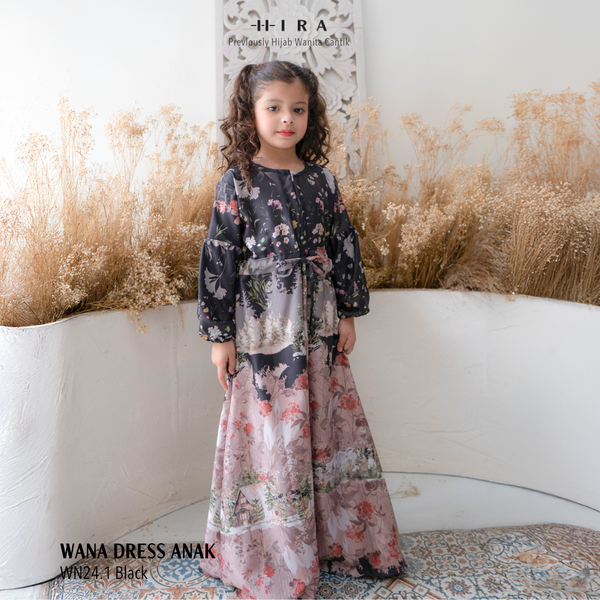 Wana Dress Anak - WN24.1 Black