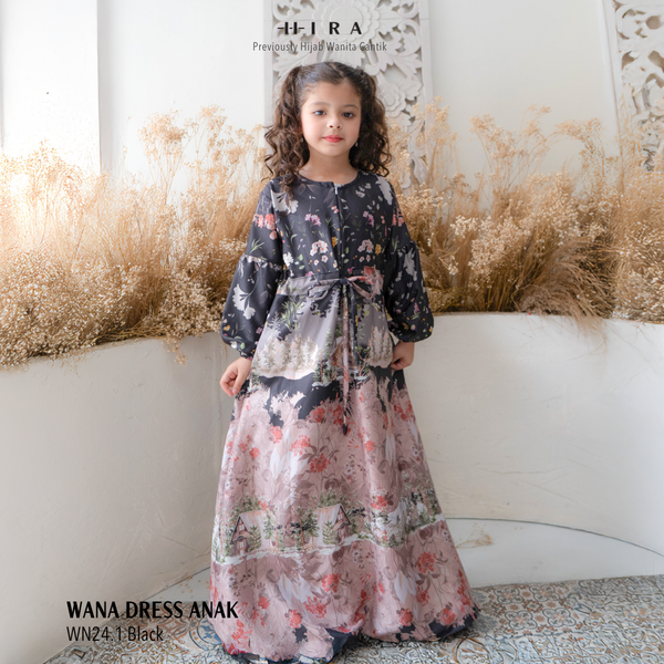 Wana Dress Anak - WN24.1 Black