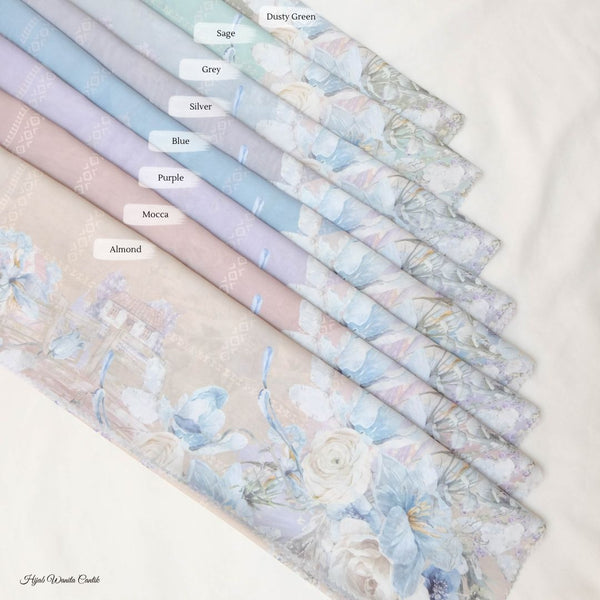 [ BUY 3 GET 1 FREE HIJAB ] Lavender Scarf JUMBO - LJ57.11 Sage