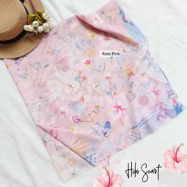 [ BUY 3 GET 1 FREE HIJAB ] Hibi Scarf - SH94.12 Rosy Pink