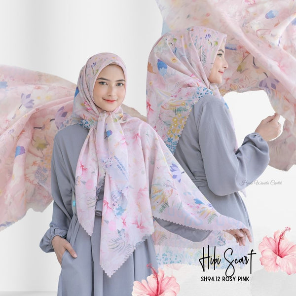 [ BUY 3 GET 1 FREE HIJAB ] Hibi Scarf - SH94.12 Rosy Pink