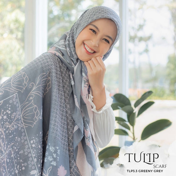 Tulip Scarf - TLP3.3 Greeny Grey