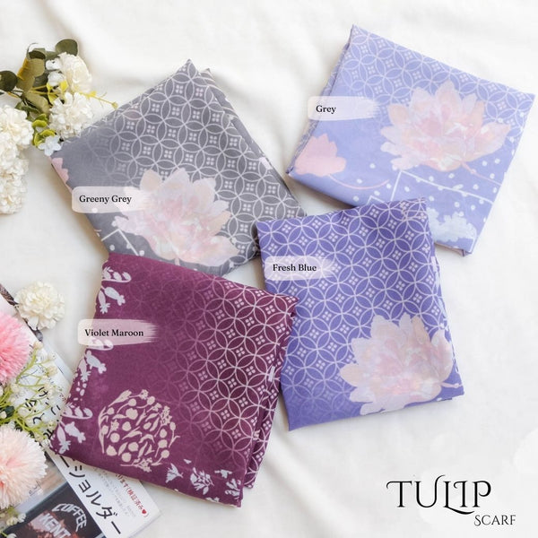 Tulip Scarf - TLP3.3 Greeny Grey