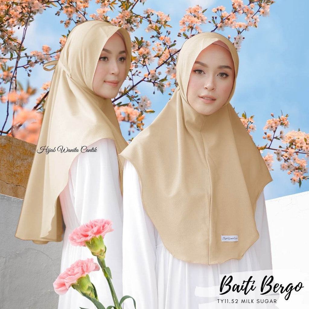 Hijab Instan Baiti Bergo - TY11.52 Milk Sugar