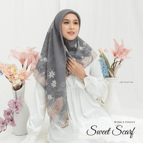 [ BUY 3 GET 1 FREE HIJAB ] Sweet Scarf - WIN6.2 Foggy