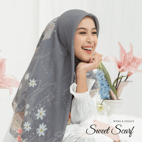 [ BUY 3 GET 1 FREE HIJAB ] Sweet Scarf - WIN6.2 Foggy