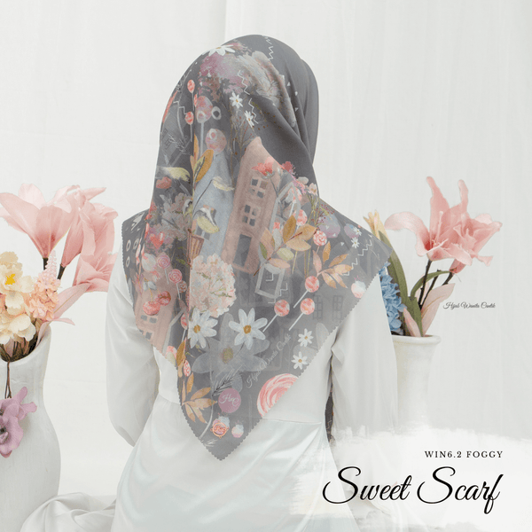 [ BUY 3 GET 1 FREE HIJAB ] Sweet Scarf - WIN6.2 Foggy